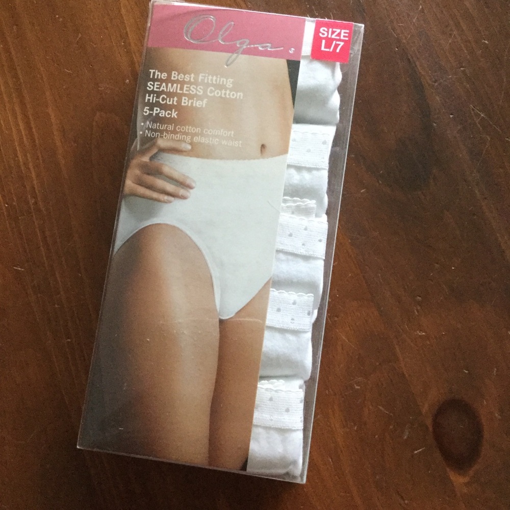 Olga 5 pack High Cut Briefs Underwear